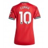 Manchester United Matheus Cunha #10 Hjemmedrakt Kvinner 2025-26 Kortermet
